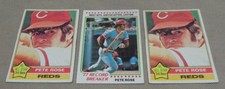 Lot Of 3 Vintage 1970's Topps PETE ROSE Baseball Cards