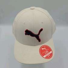 Puma Evercat Mesh Stretch Fit Hat - Curved Bill - White - Size Large/Extra Large