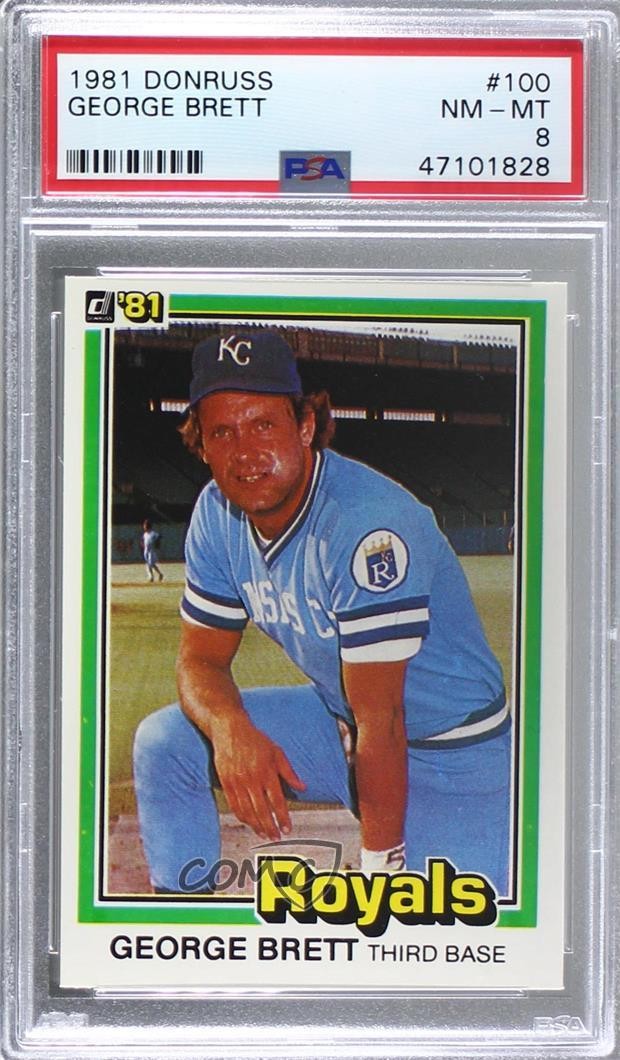 1981 Donruss George Brett #100 PSA 8 HOF 0d3i