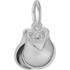 Castanet Charm - Metal - Sterling Silver