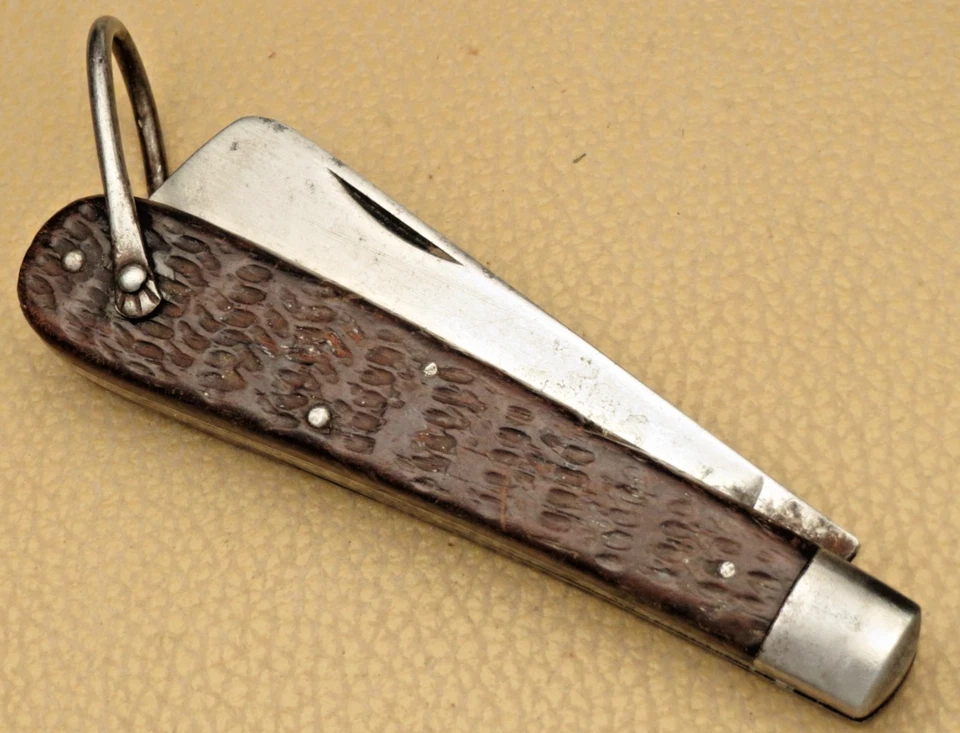 Antiguo sello de 4 líneas de cubiertos Camillus - Cuchillo de cuerda de una sola hoja de la Segunda Guerra Mundial - USCG Foto 4 de 4