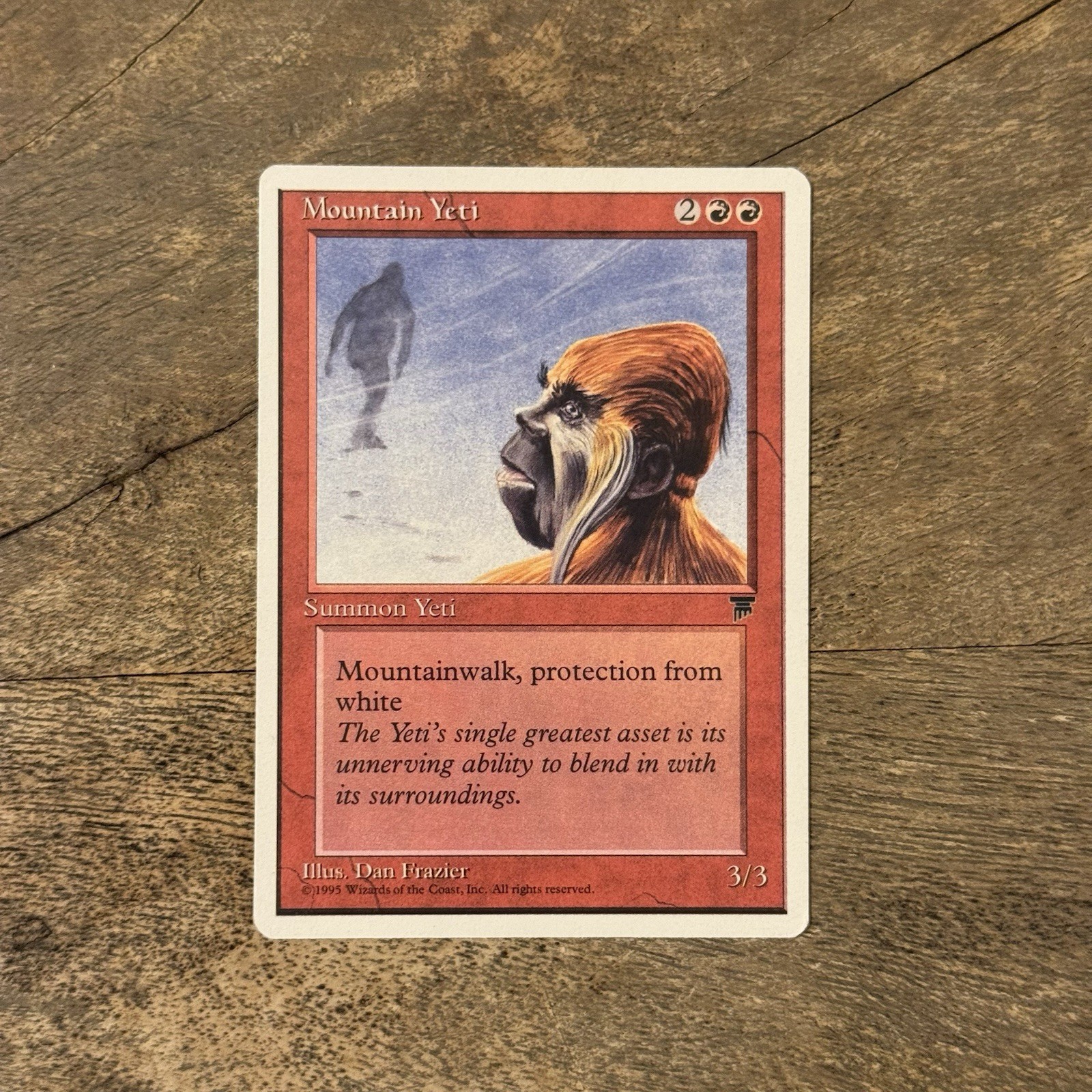 Mountain Yeti (LP) Chronicles 1995 Magic the Gathering MTG TCG