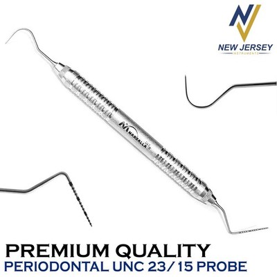 4 Pcs Dental Williams Explorer UNC 15/23 Color Coded Marking Probe