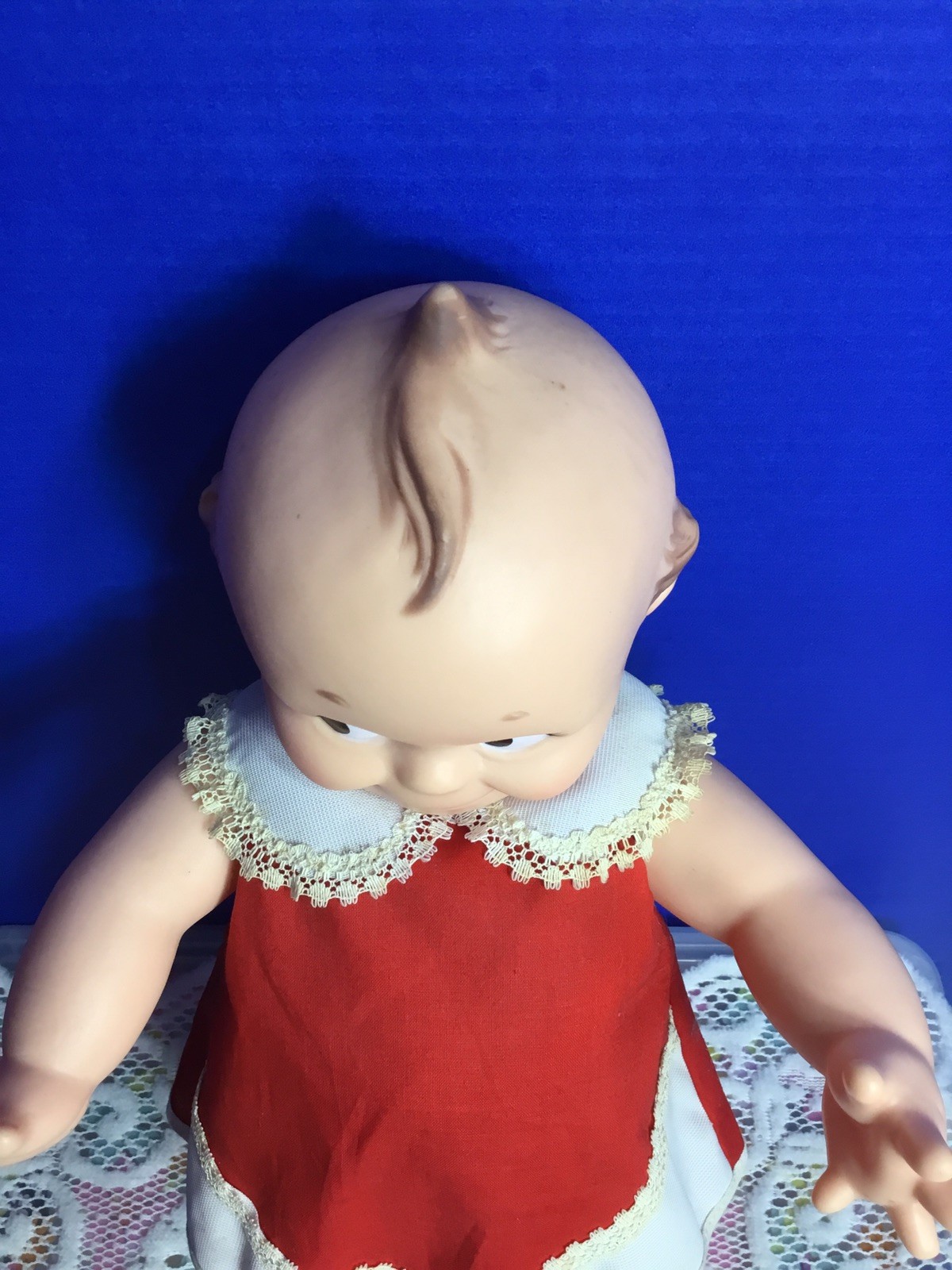 Vintage 1960’s Cameo 14” Kewpie Doll Original Outfit And Sox And Shoes