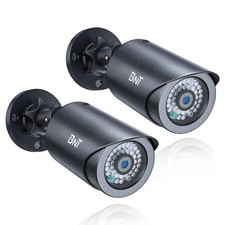 BNT Dummy Fake Security Camera, with One Red LED Light at Night, for Home and...