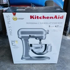 Kitchen Aid Professional 5 Pro Plus Gray EMPTY BOX ONLY 5 Quart With Styrofoam