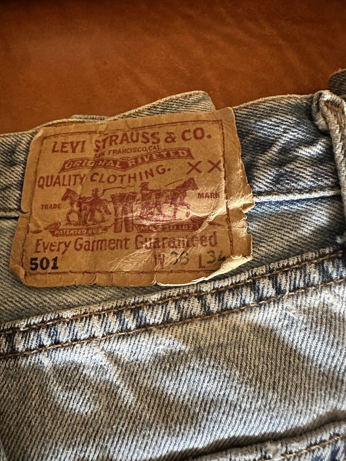 7 levi's men's jeans 34/32, 34/34 Used thumbnail 4