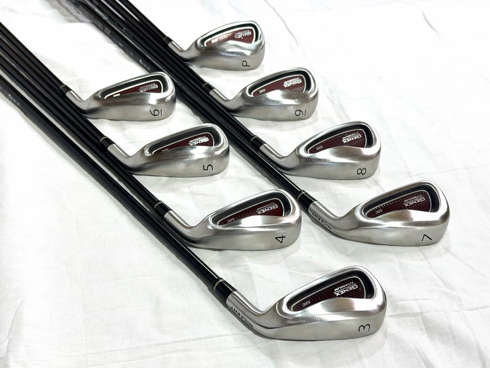 Nickent Genex Titanium ARC Irons 3-PW RH Steel Stiff 75g UST CP2 Pro Jumbo Grips - Image 2 of 4