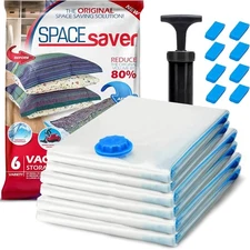 Spacesaver 6-Pack Variety Vacuum Storage Bags for Comforters, Blankets & Clothes