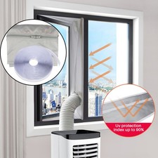 Window Seal Kit for Portable Air Conditioning Universal Sealing Zip Hose Vent UK