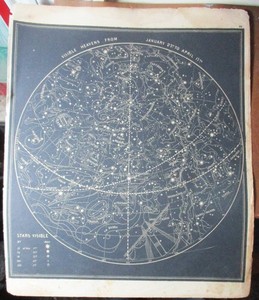 1854 VISIBLE HEAVENS FROM JANUARY 21ST -APRIL 11TH SMITH'S ILLUSTRATED ASTRONOMY