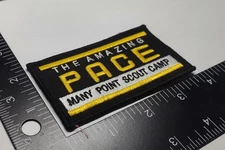 The Amazing Pace Many Point Scout Camp BSA  / GSA Patch Iron On Sew High Quality
