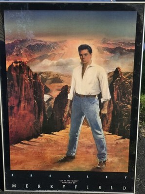 Elvis Presley ''Cut Me and I Bleed'' Portrait by Tommy Merryfield 47'' x 33'' Oil