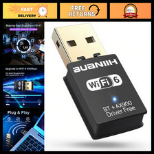 2-in-1 USB WiFi Bluetooth Adapter, 900Mbps Dual Band, Plug Play for PC/Lapto