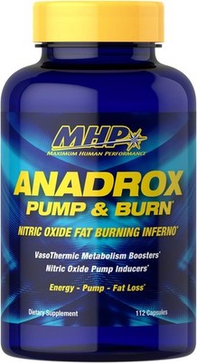 Maximum Human Performance MHP Anadrox Pump & Burn, Nitric Oxide Fat Burning
