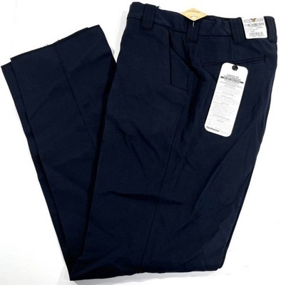 NEW MENS 35x36 FLYING CROSS FR 4 POCKET STATION PANTS 87200 LA NAVY UNHEMMED