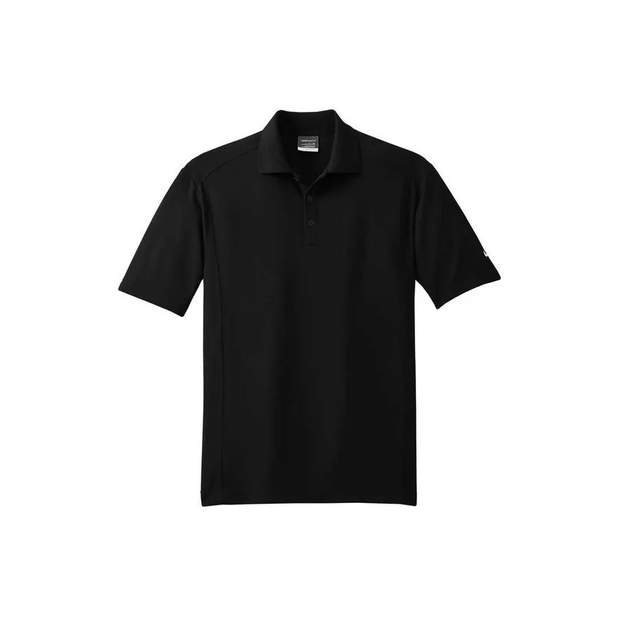 Nike Golf Tech Basic Dri-FIT Solid Black Polo Men… - image 1