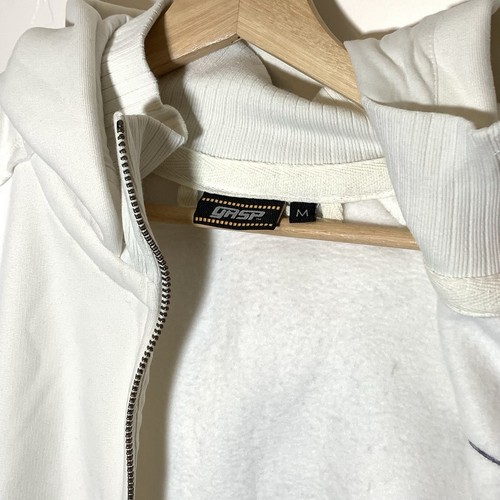 Gasp Industries Pro Gasp Full Zip Hoodie Sweatshirt Body Building Gym White Sz M - Picture 5 of 8