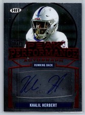 2021 sage premier draft football khalil herbert peak performance red rc auto