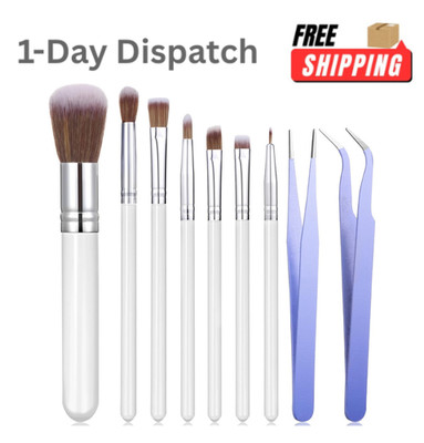 Sinmoe 10Pcs Cake Decorating Brushes & Tweezers Macaron Color Baking Kit