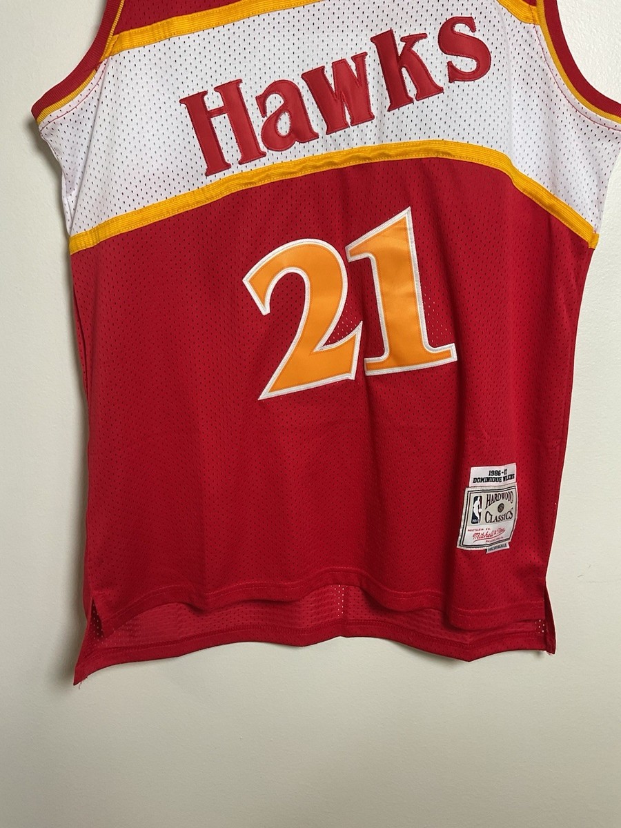 Vintage Atlanta Hawks Mitchell & Ness Dominique Wilkins #21
