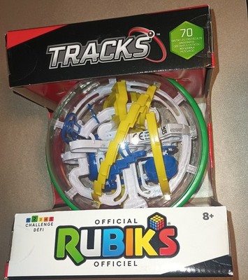 Rubik s Cube Tracks 70 3D Gravity Maze and 3D Puzzle Game w/70 Obstacles NEW
