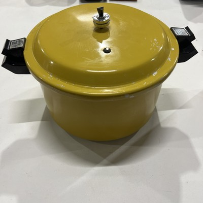 #ad Vtg Presto 22q Canner Pressure Cooker Model 02 caa12h Mcm Harvest Yellow Prop $99.00