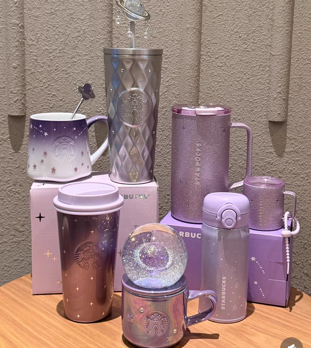 Starbucks 2026 China New Release Purple Night Galaxy Collection