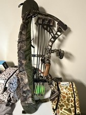 Left Hand Mathew’s Solo Cam Bow With Quiver, Cover  And Hunter Elite Arows