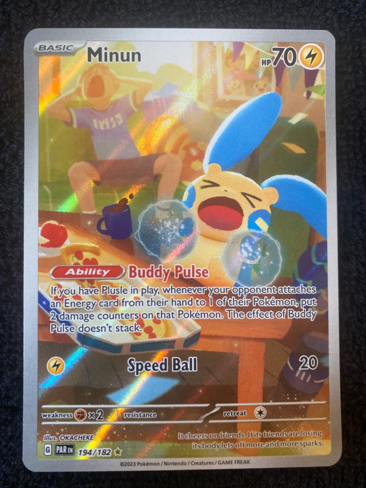 Minun 194/182 SV04: Paradox Rift Holo