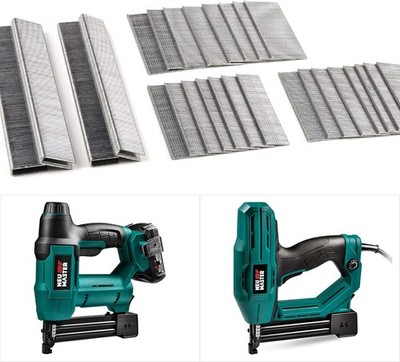 NEU MASTER 1/4'' Staples & 18GA Brad Nails Combo Kit 1600ct