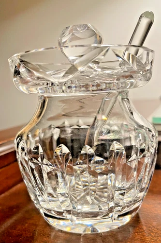 VINTAGE Waterford Crystal Condiment Jar 3.5” Small Jam Jar