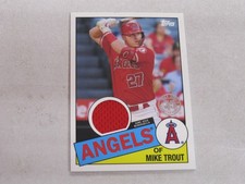 2020 Topps 1985 Topps Baseball Game Used Jersey Mike Trout