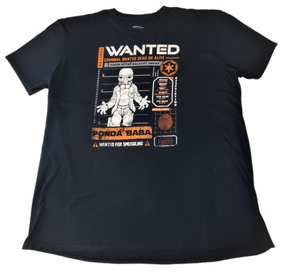 Star Wars T Shirt Mens Size 3X Large Smugglers Bounty Funko Wanted Ponda Baba