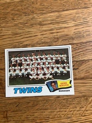 1977 Topps - Team Checklist Gene Mauch #228