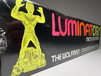Luminators WOLFMAN Neon Monsters GLOWS in the LIGHT Model #1621 NEW! SEALED!