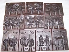 10 Figurine REB  Silicone Rubber Molds Fantasy Monsters Wizard SR184-193