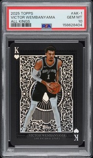 2025 TOPPS ALL KINGS #AK 1 VICTOR WEMBANYAMA PSA 10