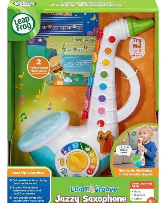 LeapFrog Learn & Groove Jazzy Saxophone with Accessories, Baby and Toddler Toys