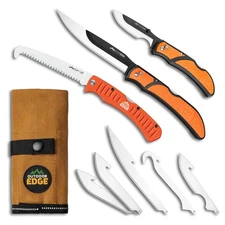 OUTDOOR EDGE RazorGuide Pak Hunting Knife Set. Features Two Replaceable Blade...