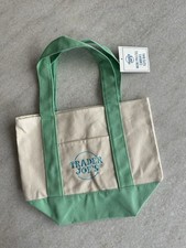 Trader Joe's Mini Canvas Tote Bag - Pastel Green - SHIPS SAME DAY
