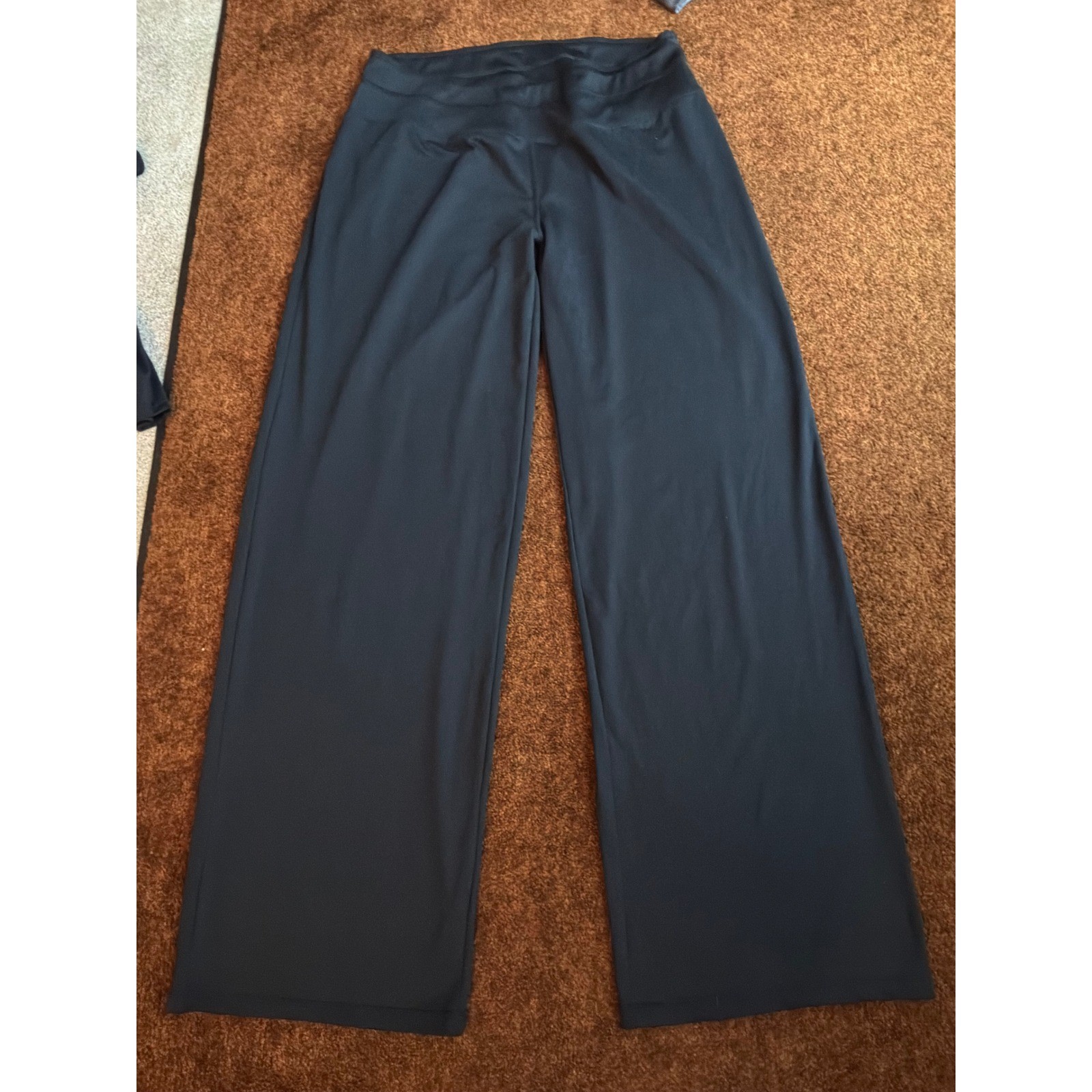 Athleisure Womens Mizuno Wide Leg Performance Pants XL Navy Blue