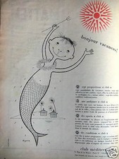 PUBLICITÉ CLUB MÉDITERRANÉE BONJOUR VACANCES SPORTS SKI NAUTIQUE - SIGNÉ KAZANE