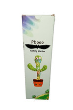 Pbooo Dancing Talking Cactus Mimicking Toy,Talking Repeat Singing Recording LED
