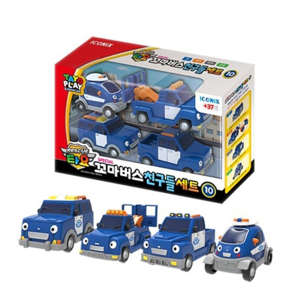Tayo The Little Bus Friends Special Set 10 (Khan, Lecky, Ricky