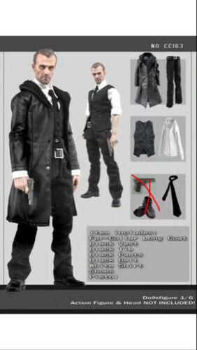 DOLLSFIGURE CC163 1:6 Scale 12" Male Figure Men's Leather Suit Set Model - Picture 1 of 1