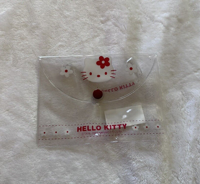 Hello Kitty Sanrio Y2k Clear Pouch Bag Purse 2007