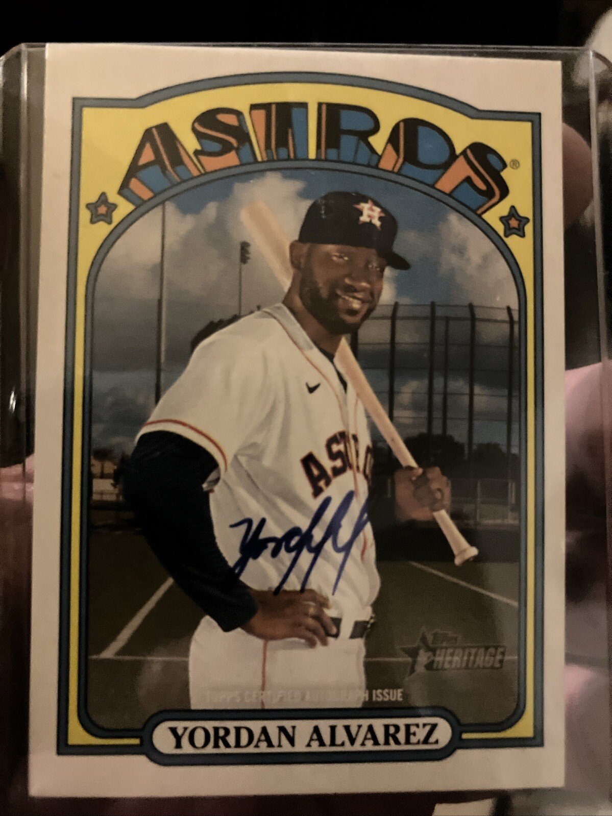 2021 Topps Heritage High Number - Real One Autographs #ROA-YA Yordan Alvarez 