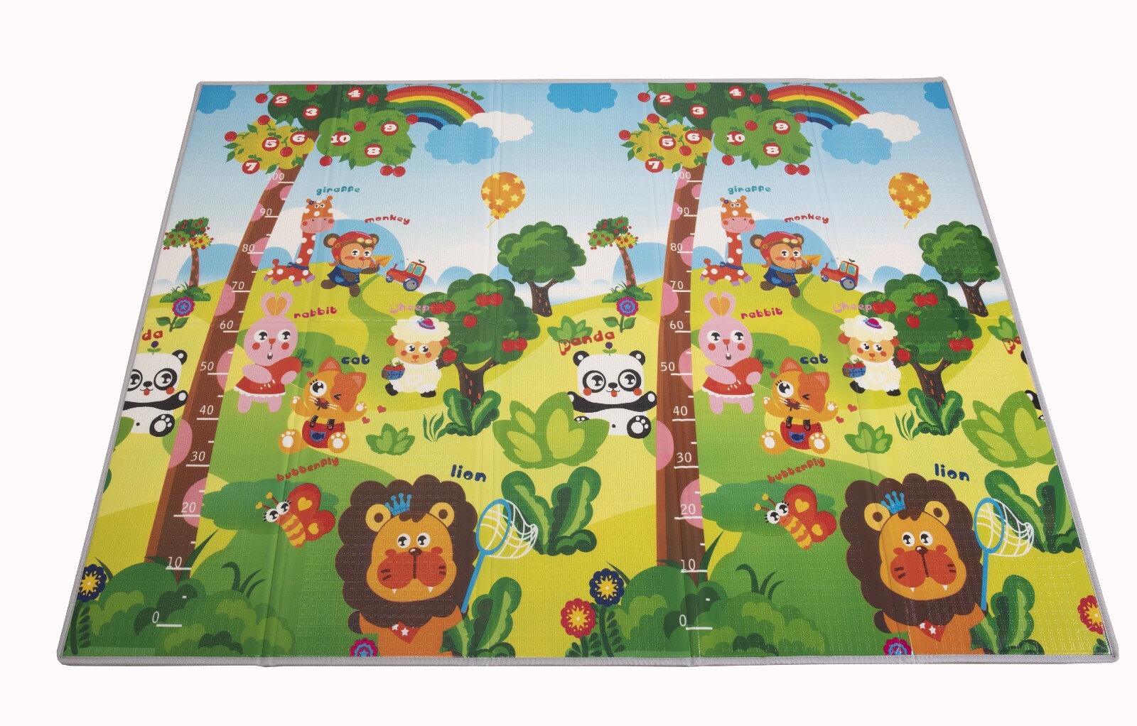 Tapis de jeu bébé en mousse XXL pliable et réversible pour l'éveil