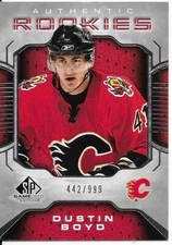2006-07 SP Game Used DUSTIN BOYD rookie card #157